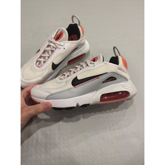 Nike Air Max 2090 Women's White Coral Black Athletic Sneakers Shoes Size 9 - Picture 7 of 12